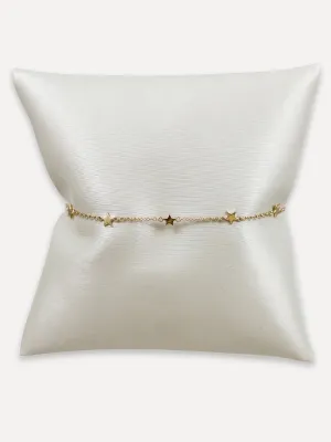 14K Gold Star Accent Bracelet