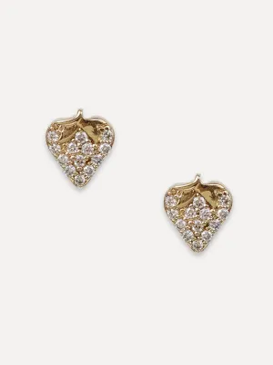 14K Strawberry Studs