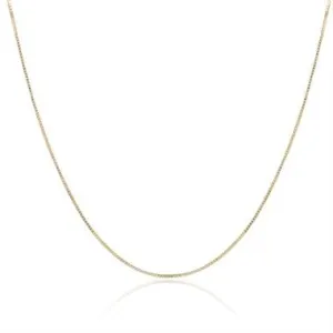 18ct Yellow Gold 18" Box Chain 18KYGCHAIN