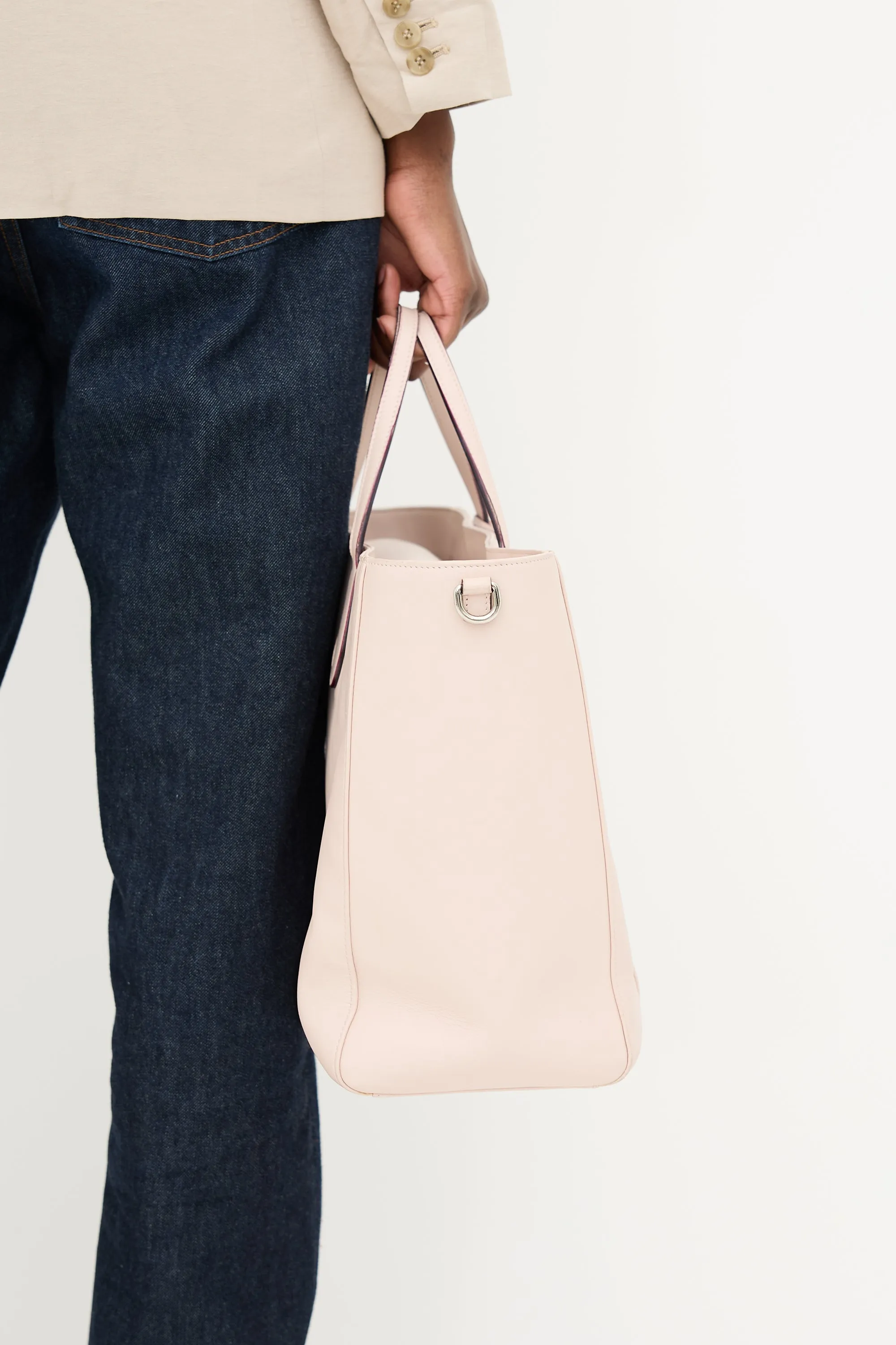 2015 Leather Diaper Tote Bag