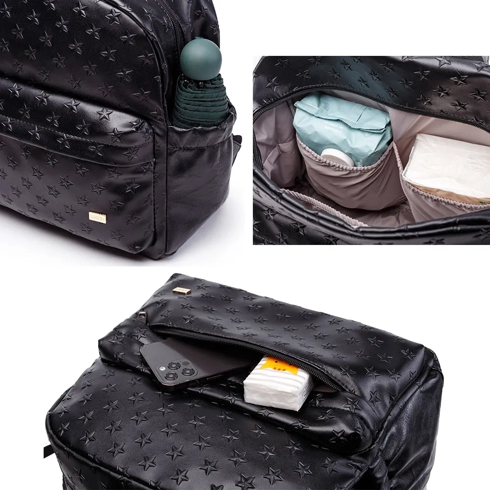 3D Star Pattern Large Capacity Diaper Bag