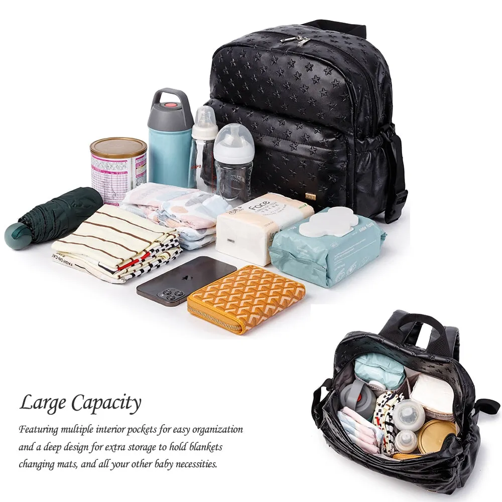 3D Star Pattern Large Capacity Diaper Bag