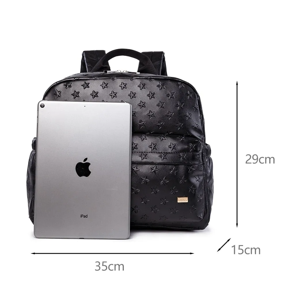3D Star Pattern Large Capacity Diaper Bag