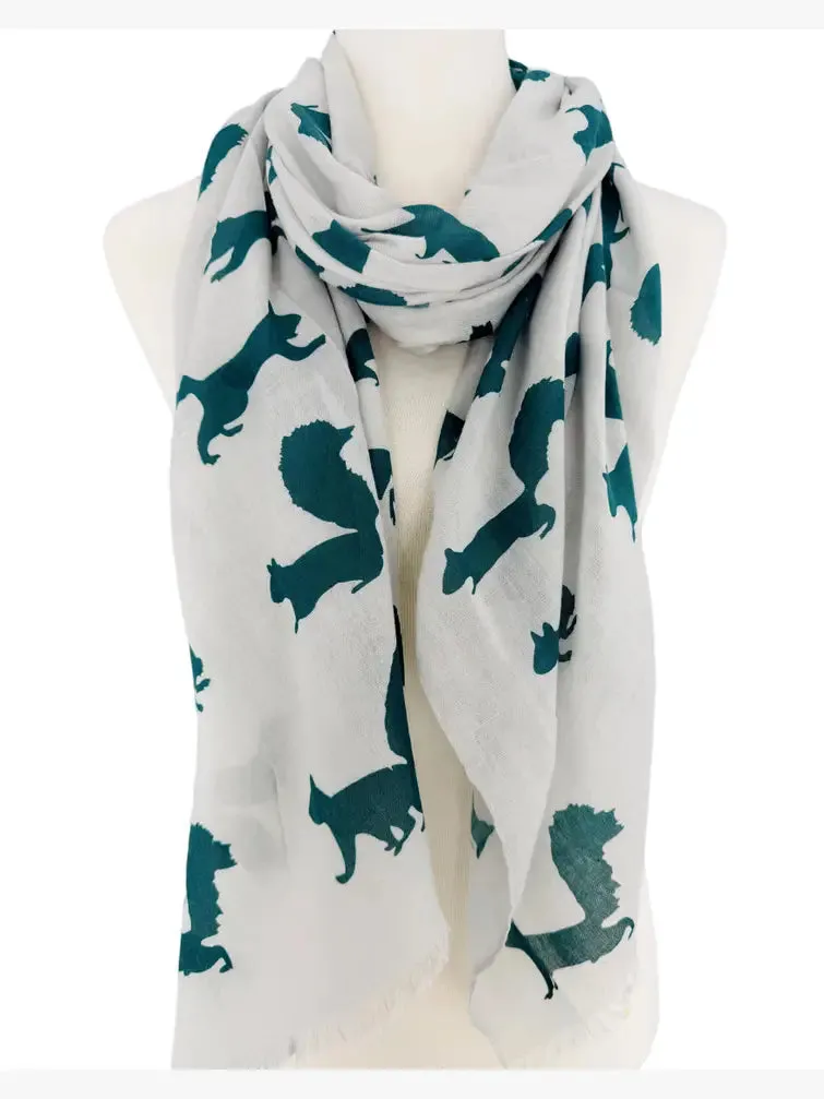 5 Colors--JC020260 Squirrel Scarf
