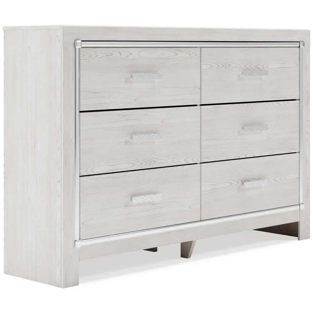 Altyra King Bookcase Headboard Bed with Dresser