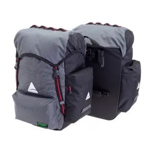 Axiom Seymour Oceanweave P55  Panniers Gray Black Bike Pack Bag