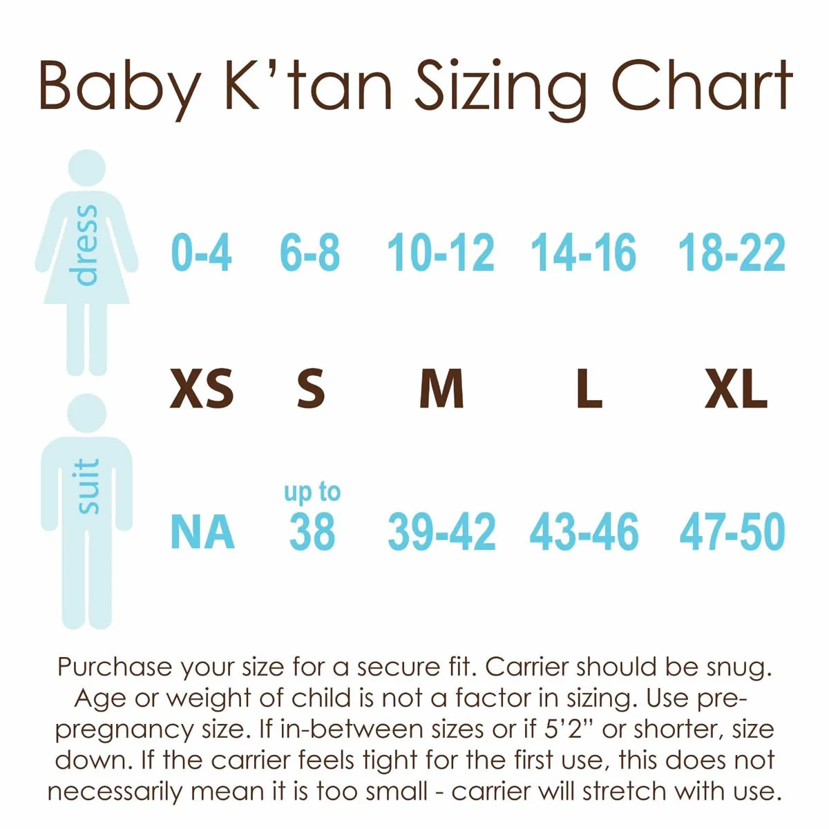 Baby K'tan ACTIVE Baby Carrier in Black - Large
