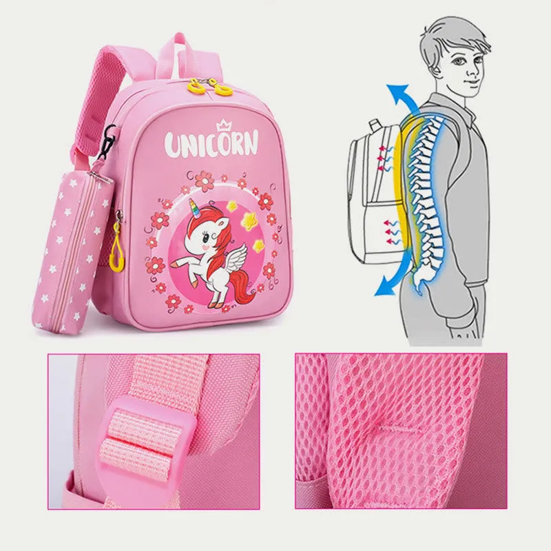 Backpack For Kids Cartoon Printing Cute Unicorn Kindergarten Schoolbag
