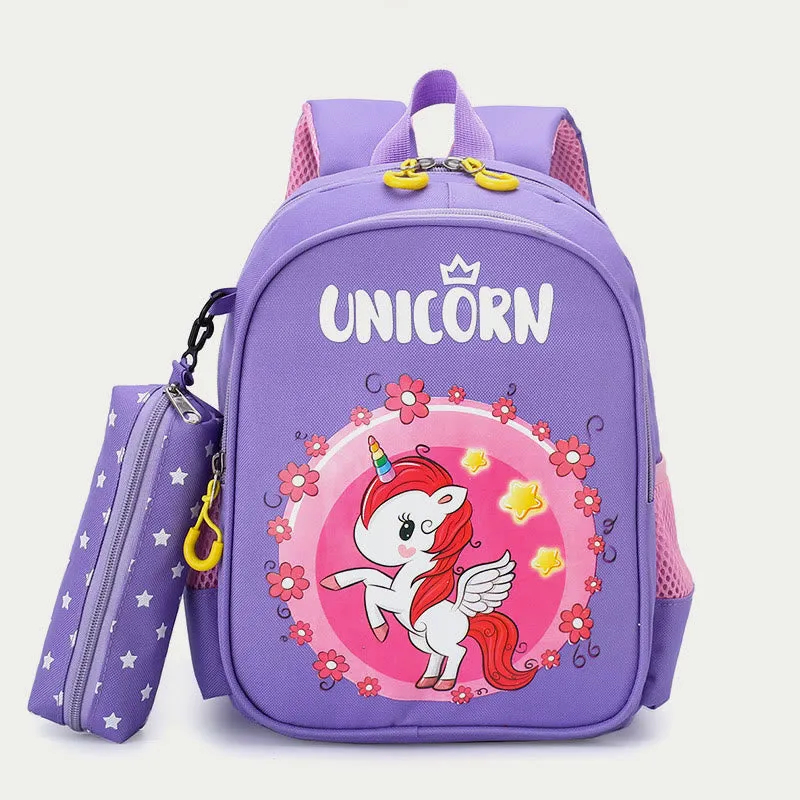 Backpack For Kids Cartoon Printing Cute Unicorn Kindergarten Schoolbag
