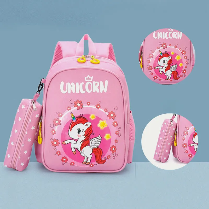 Backpack For Kids Cartoon Printing Cute Unicorn Kindergarten Schoolbag
