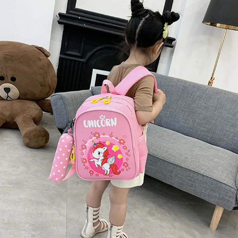 Backpack For Kids Cartoon Printing Cute Unicorn Kindergarten Schoolbag