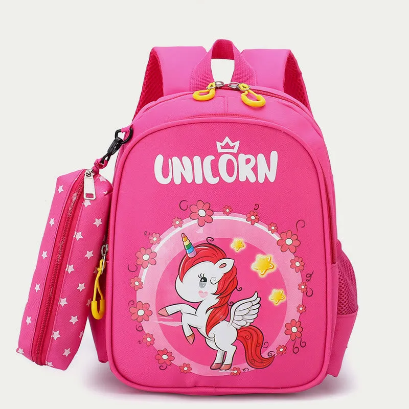 Backpack For Kids Cartoon Printing Cute Unicorn Kindergarten Schoolbag