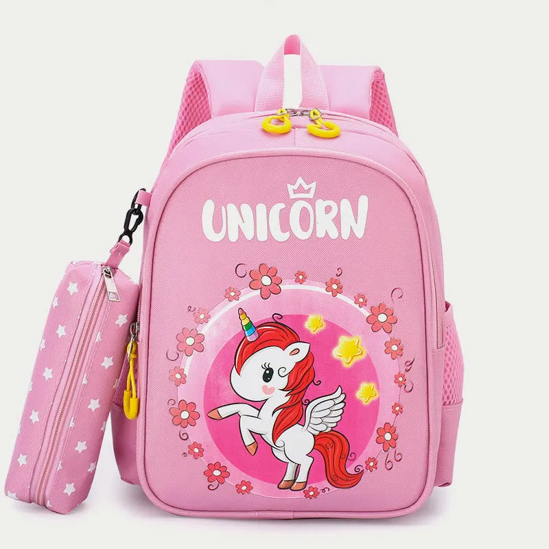 Backpack For Kids Cartoon Printing Cute Unicorn Kindergarten Schoolbag