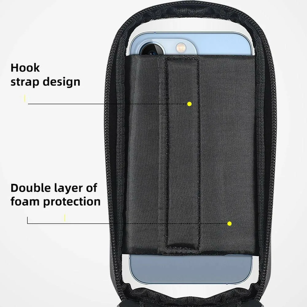 Bicycle Bag Waterproof Touch Screen Cycling Bag Top Front Tube Frame MTB Road Bike Bag 6.5 Phone Case Bike Accessories