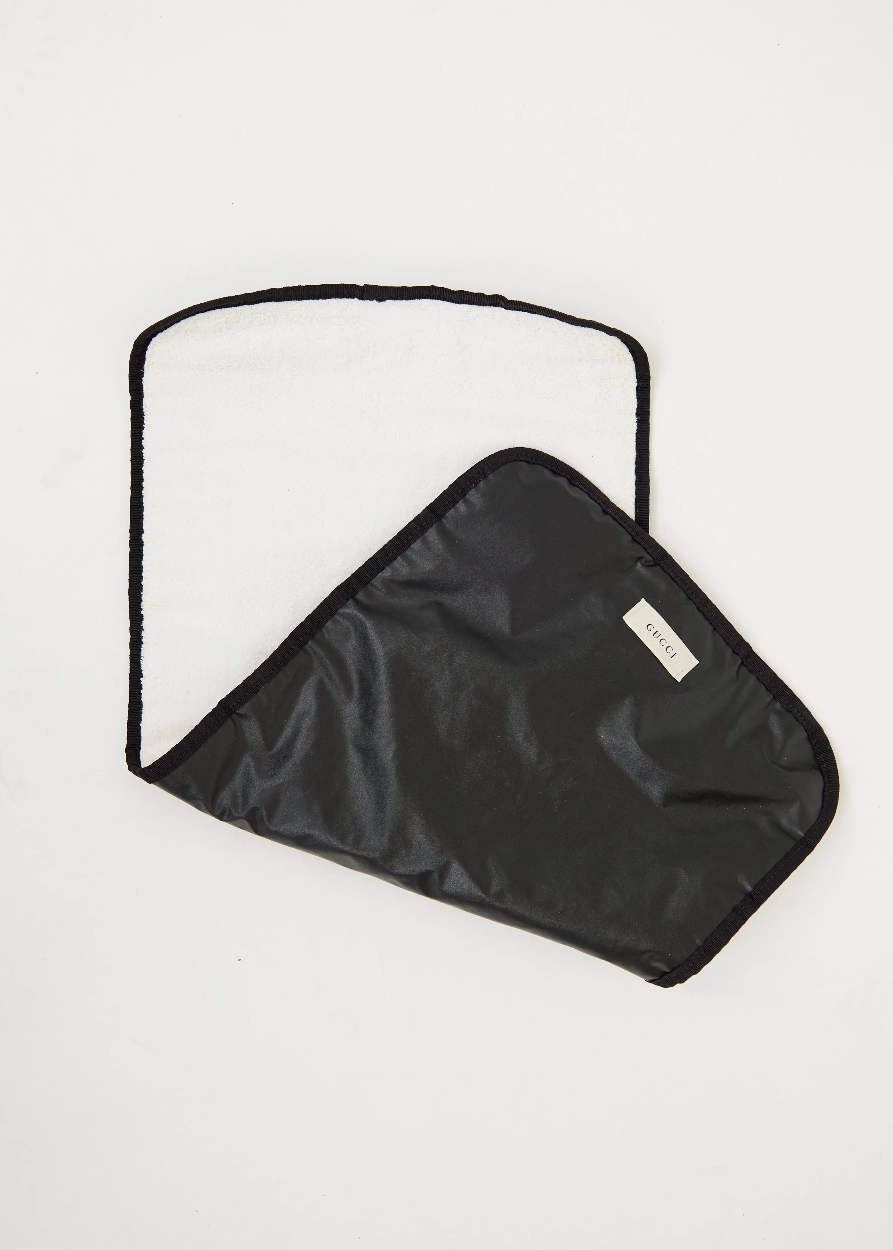 Black GG Supreme Diaper Bag