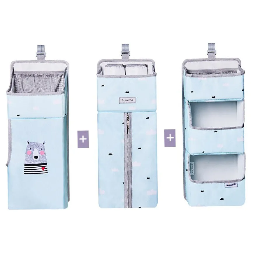 Blue/Pink Baby Crib Organizer