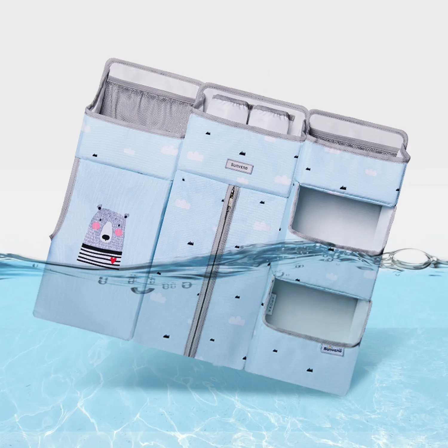 Blue/Pink Baby Crib Organizer