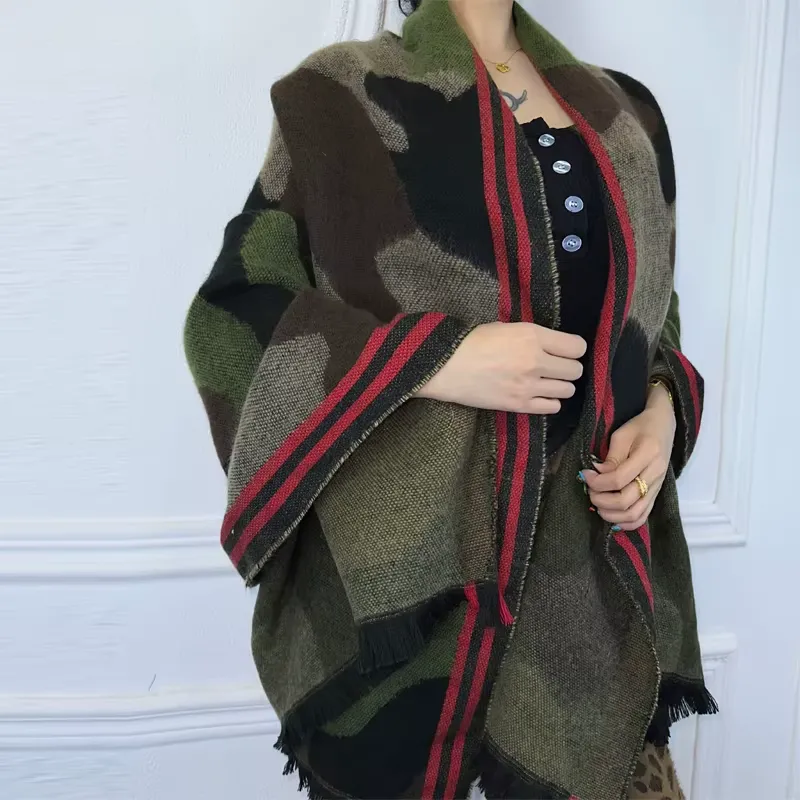 Camo Chic Wool Scarf