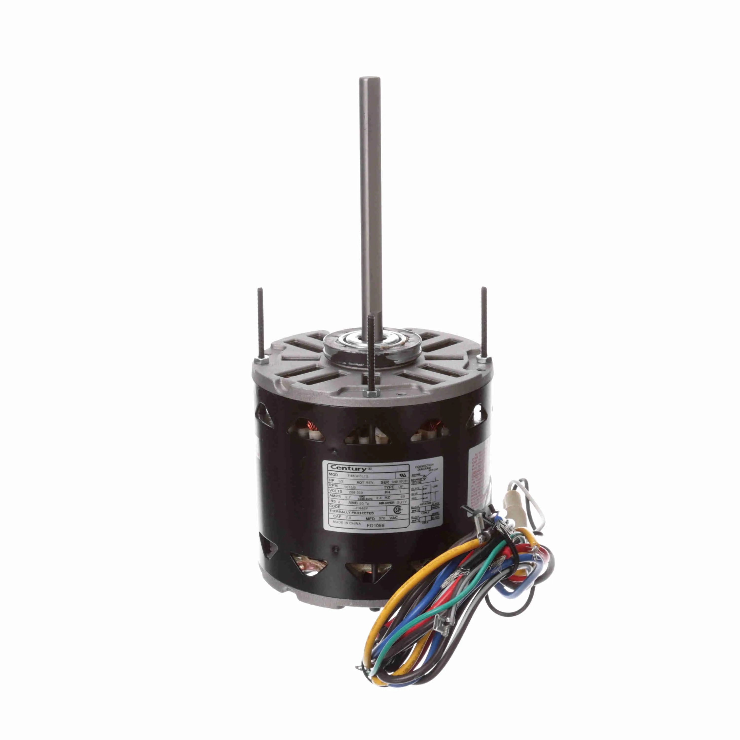 Century FD1056 5.6" Diameter HVAC Direct Drive Fan Motor - FD1056