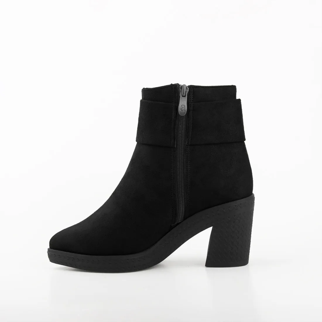 Chic Bow Booties Black