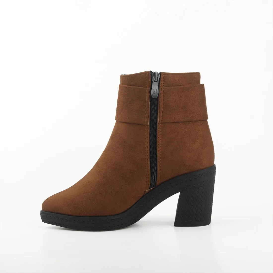 Chic Bow Booties Havana