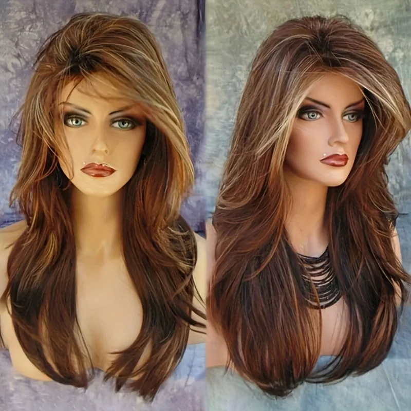 Chic Brown & Golden Wig