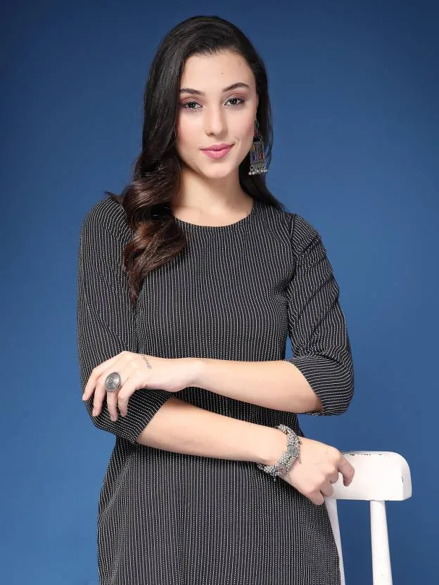 Chic Charm Black Kurta