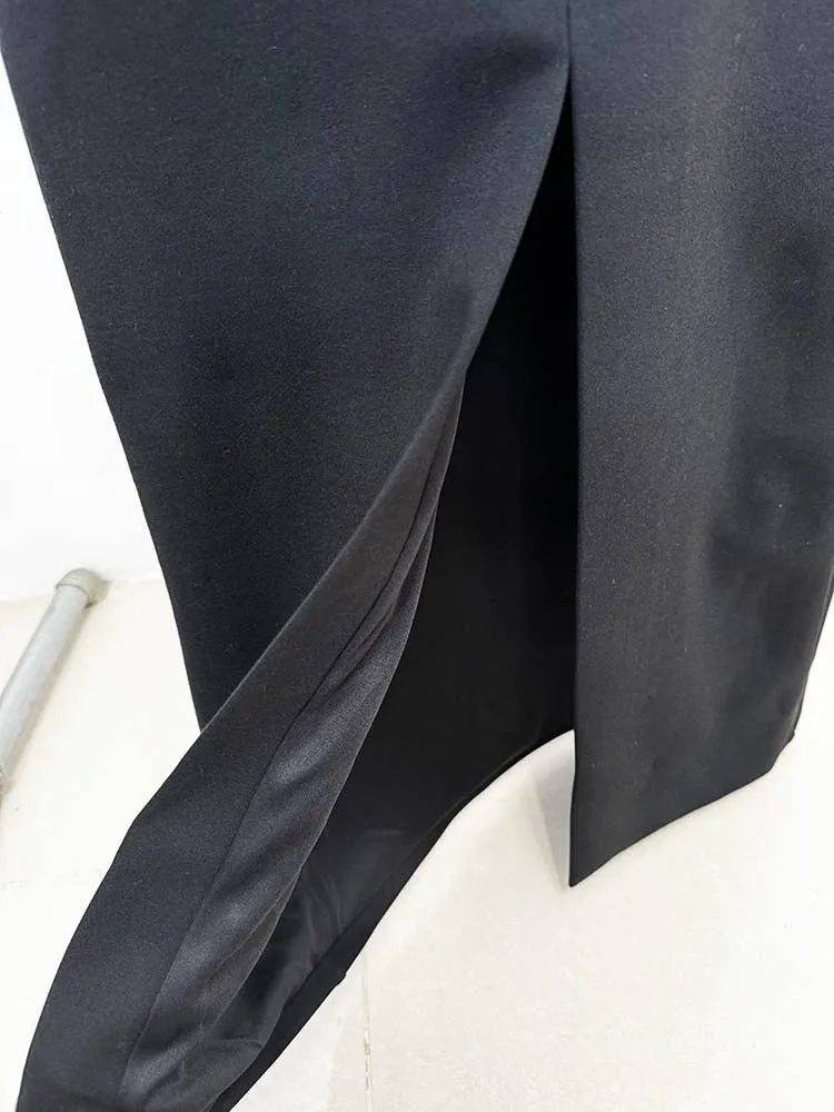 Chic Diamond Vest Gown