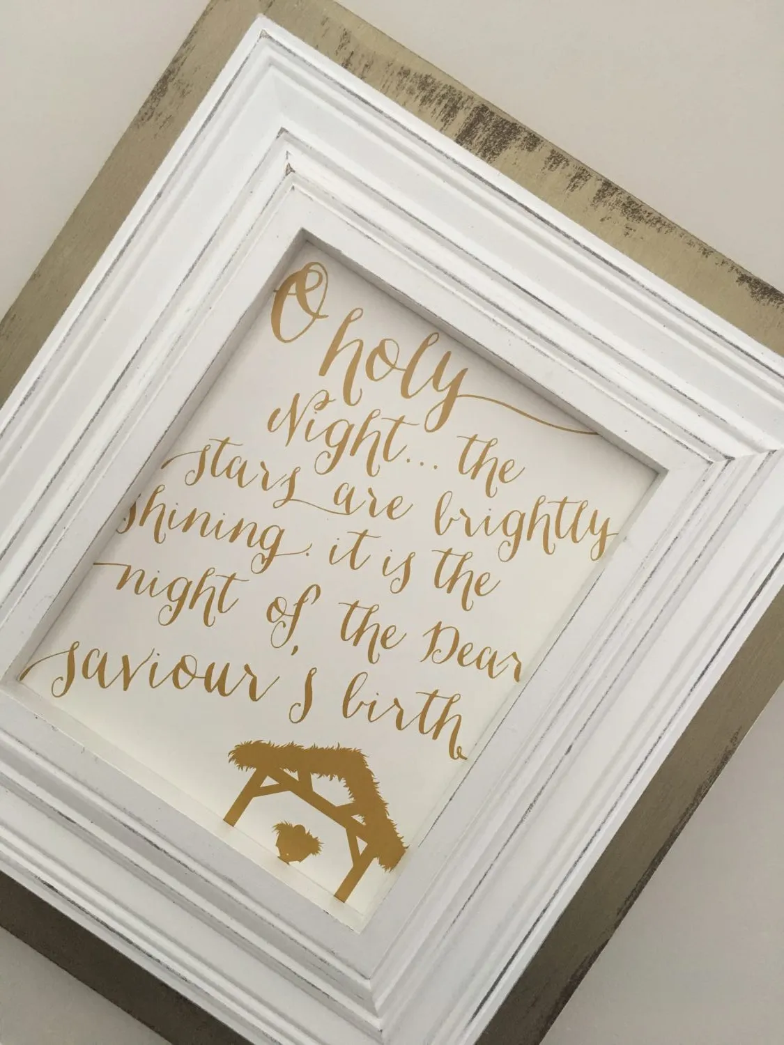 Chic Gold Wash Frame