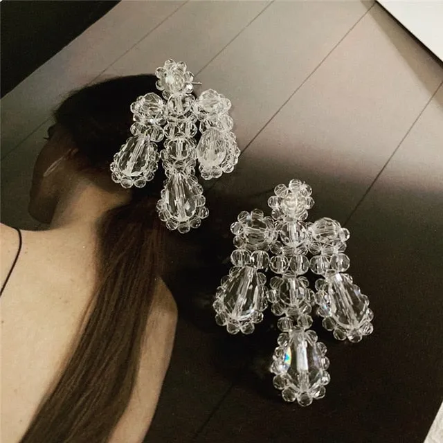 Chic Handmade Crystal Earrings