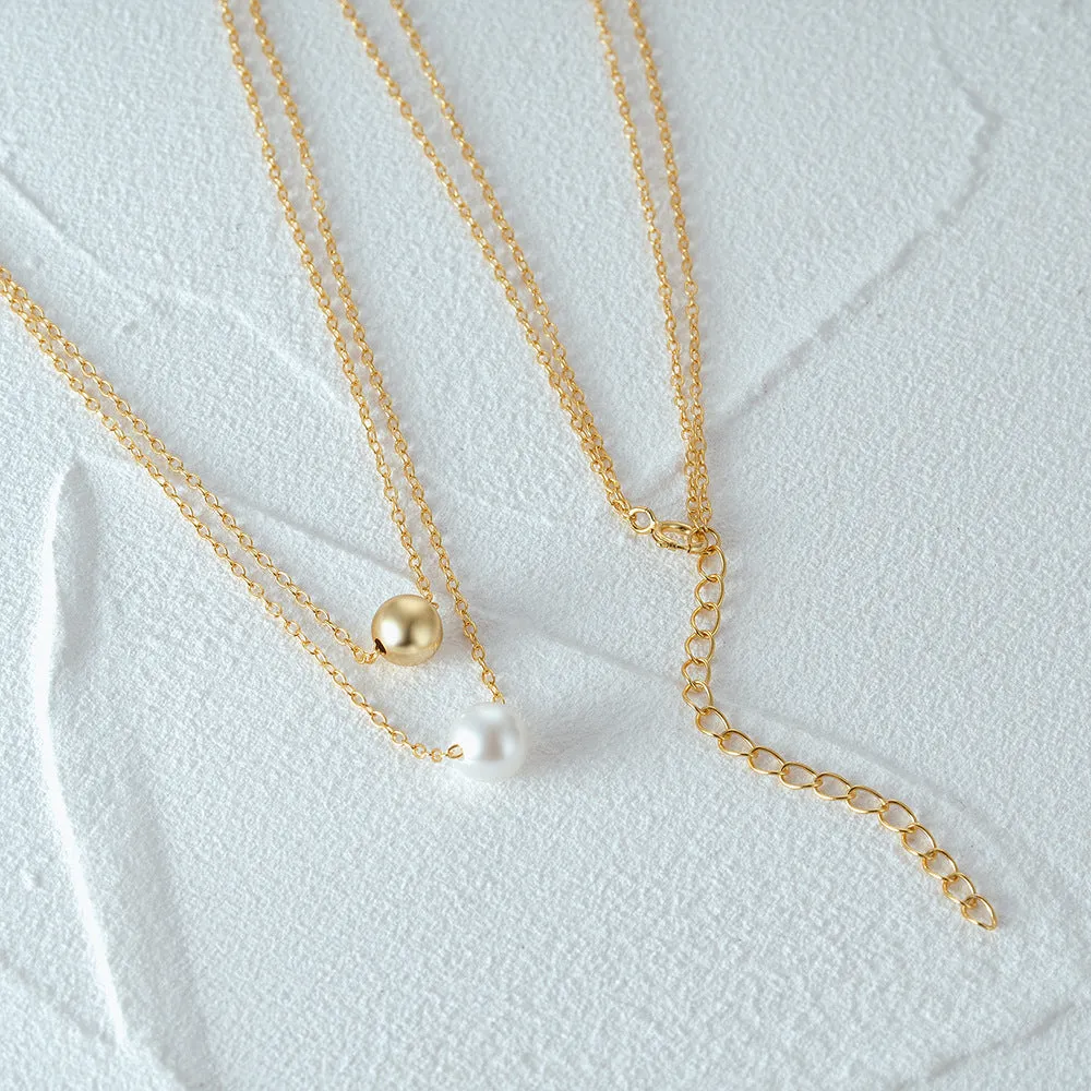 Chic Pearl Layered Necklace