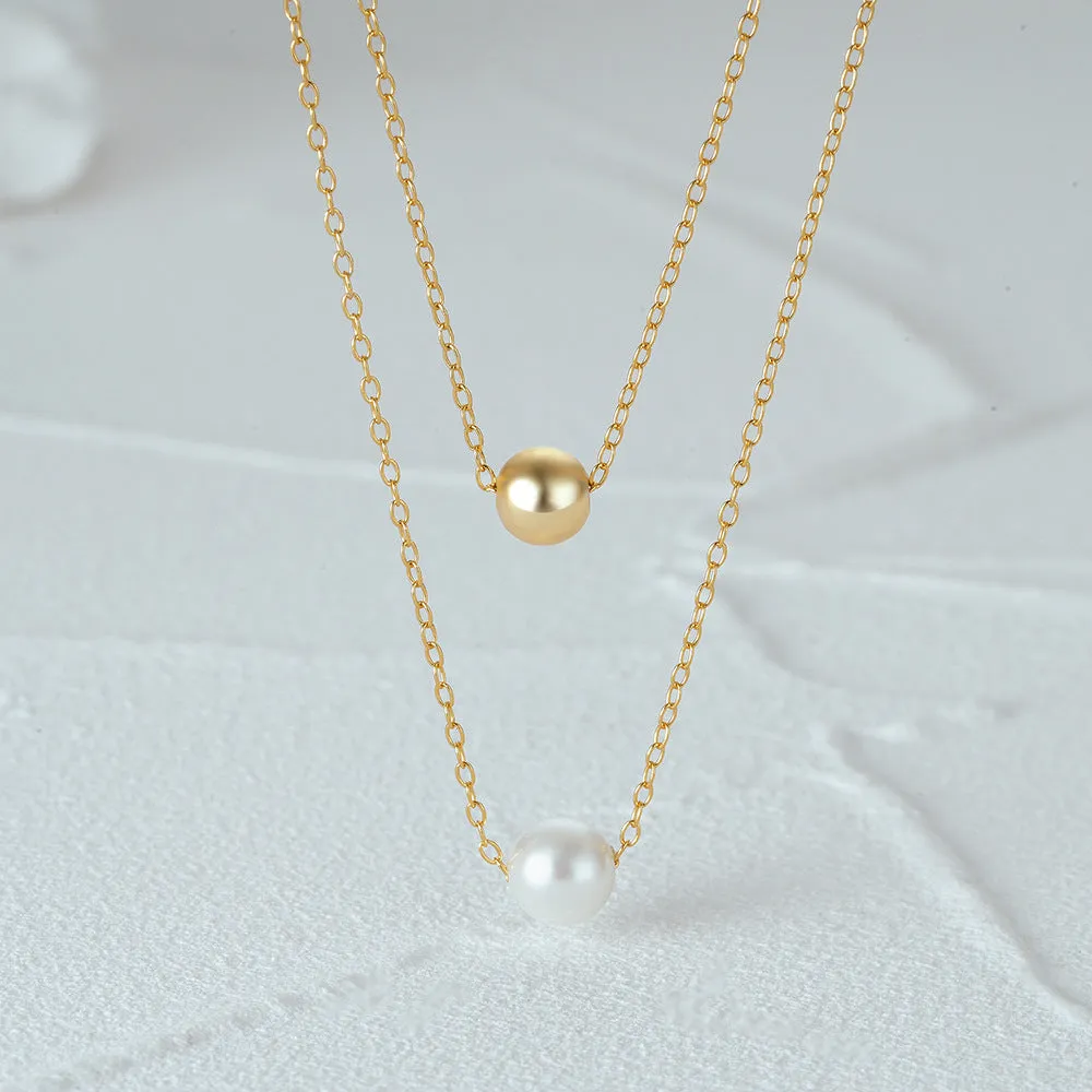 Chic Pearl Layered Necklace