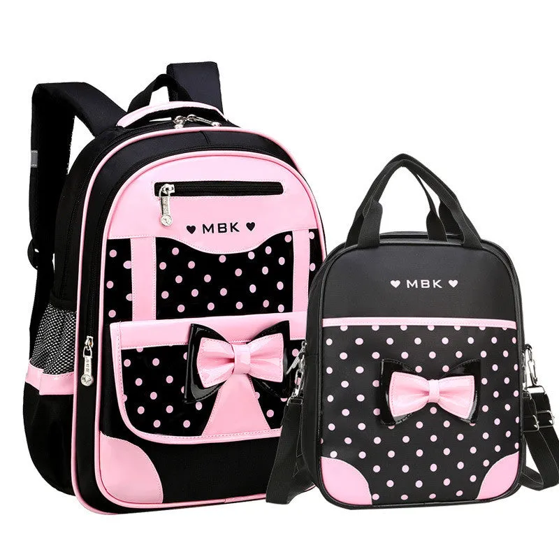 Color: Black, Size: L - Korean Style Elementary School Bag, Children's Trolley School Bag