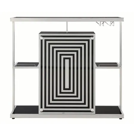 Contemporary Bar Unit, Glossy Black