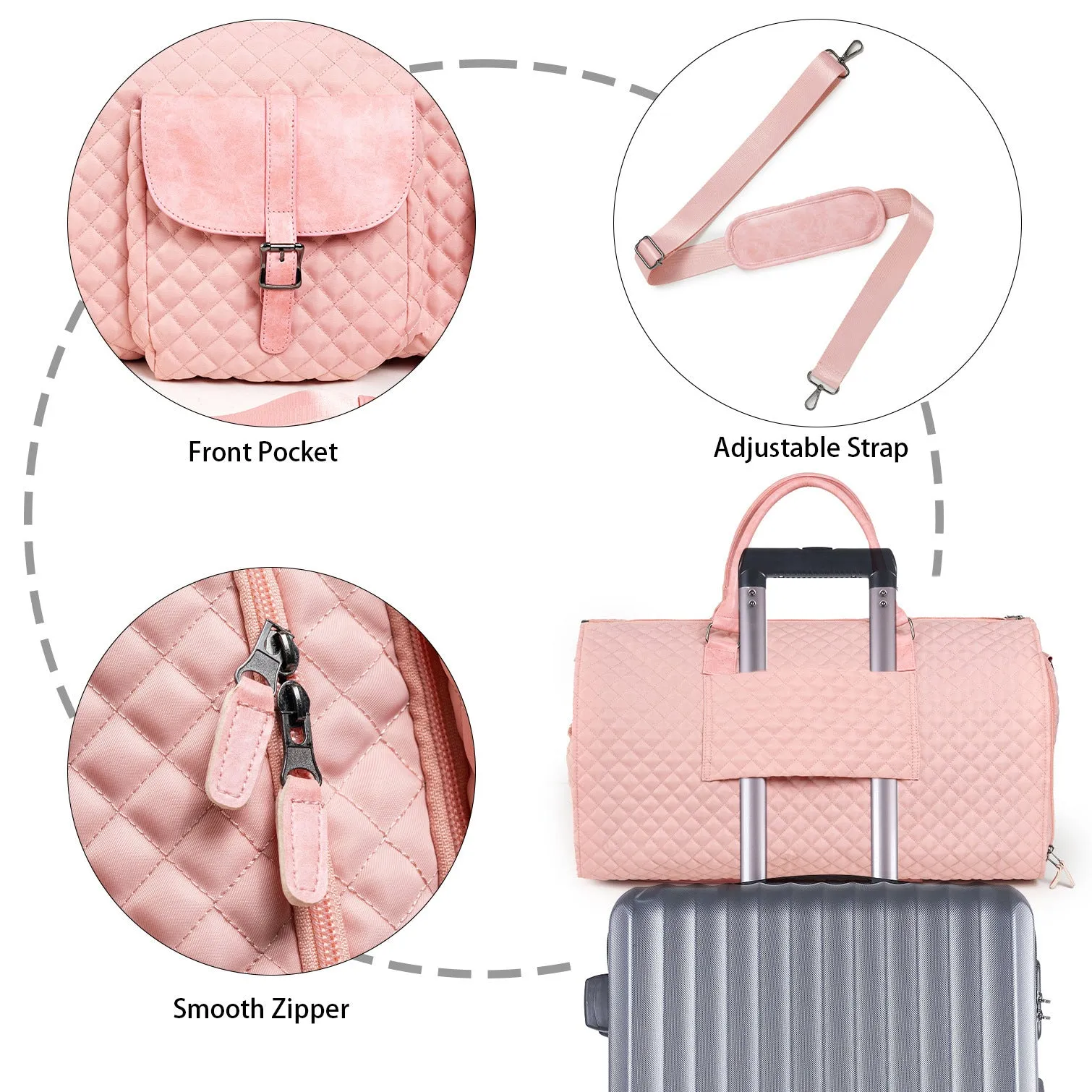Convertible Travel Clothing Carry-on Luggage Bag