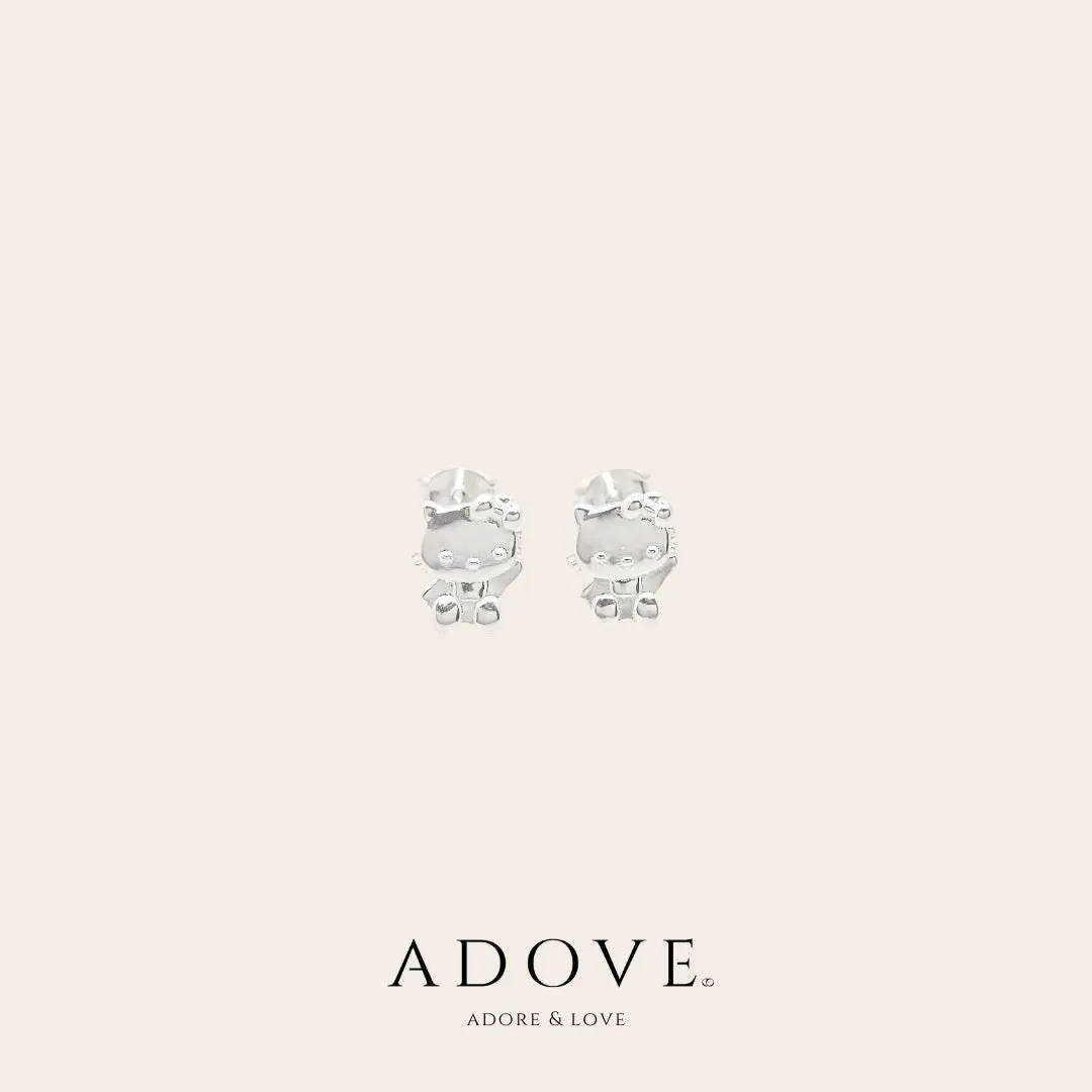 Darling Kitty Stud Earrings (S990)