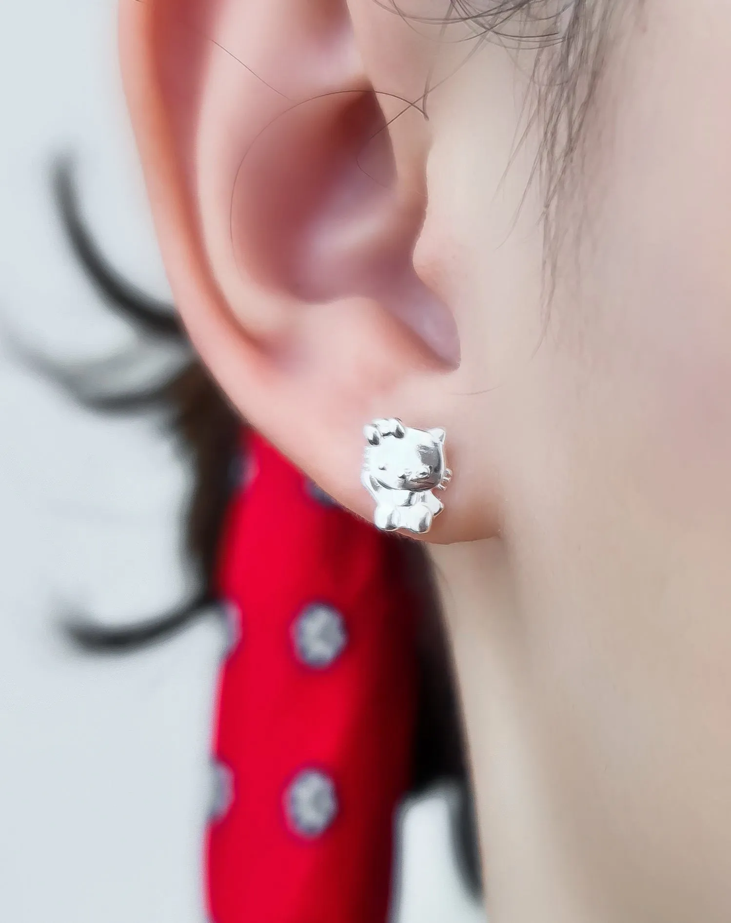 Darling Kitty Stud Earrings (S990)