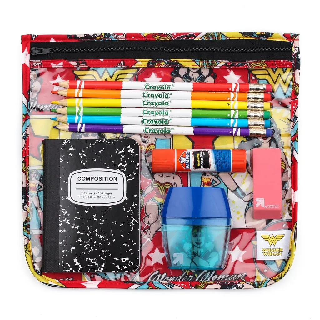 DC Comics Clear Travel Bag 3 Pack: Wonder Woman
