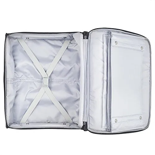 Delsey Luggage 4 Wheel Spinner Mobile Office-Exclusive Briefcase, Black, One Size