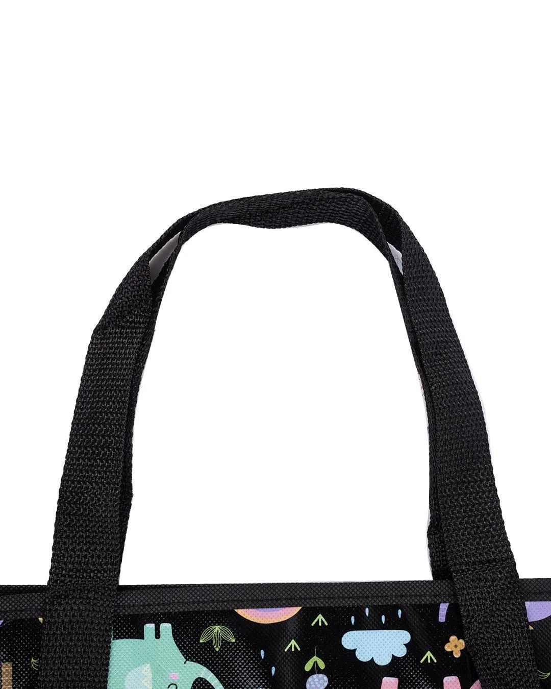 Donati Shopping Bag, Black, Plastic