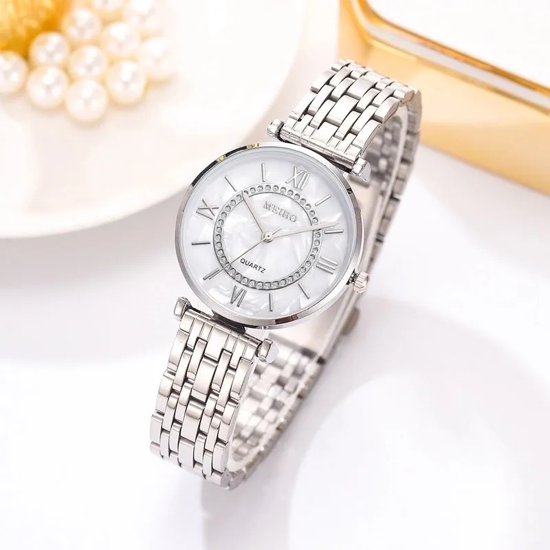 Elegant Solid Color Quartz Women's Watches