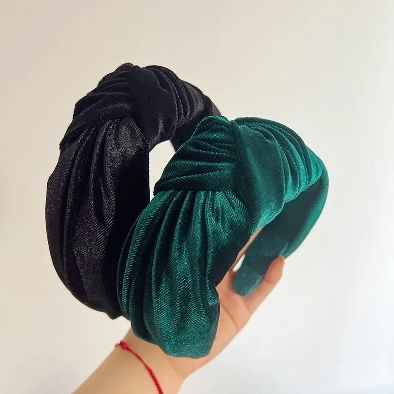 Elegant Streetwear Solid Color Cloth Hair Band