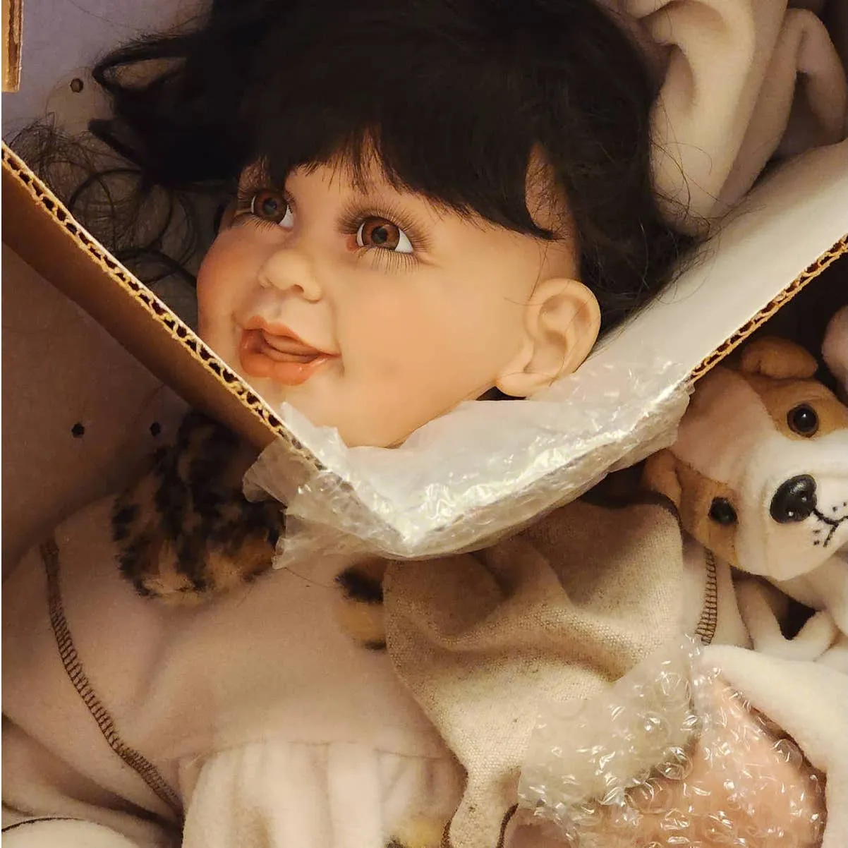 Fayzah Spanos Dolls Bean Bag Zoo 1999 Limited Edition 439/500 W/Tags COA And Box