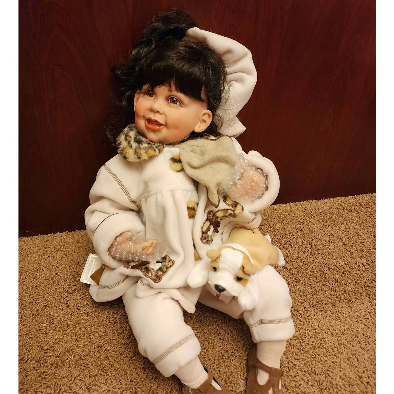 Fayzah Spanos Dolls Bean Bag Zoo 1999 Limited Edition 439/500 W/Tags COA And Box