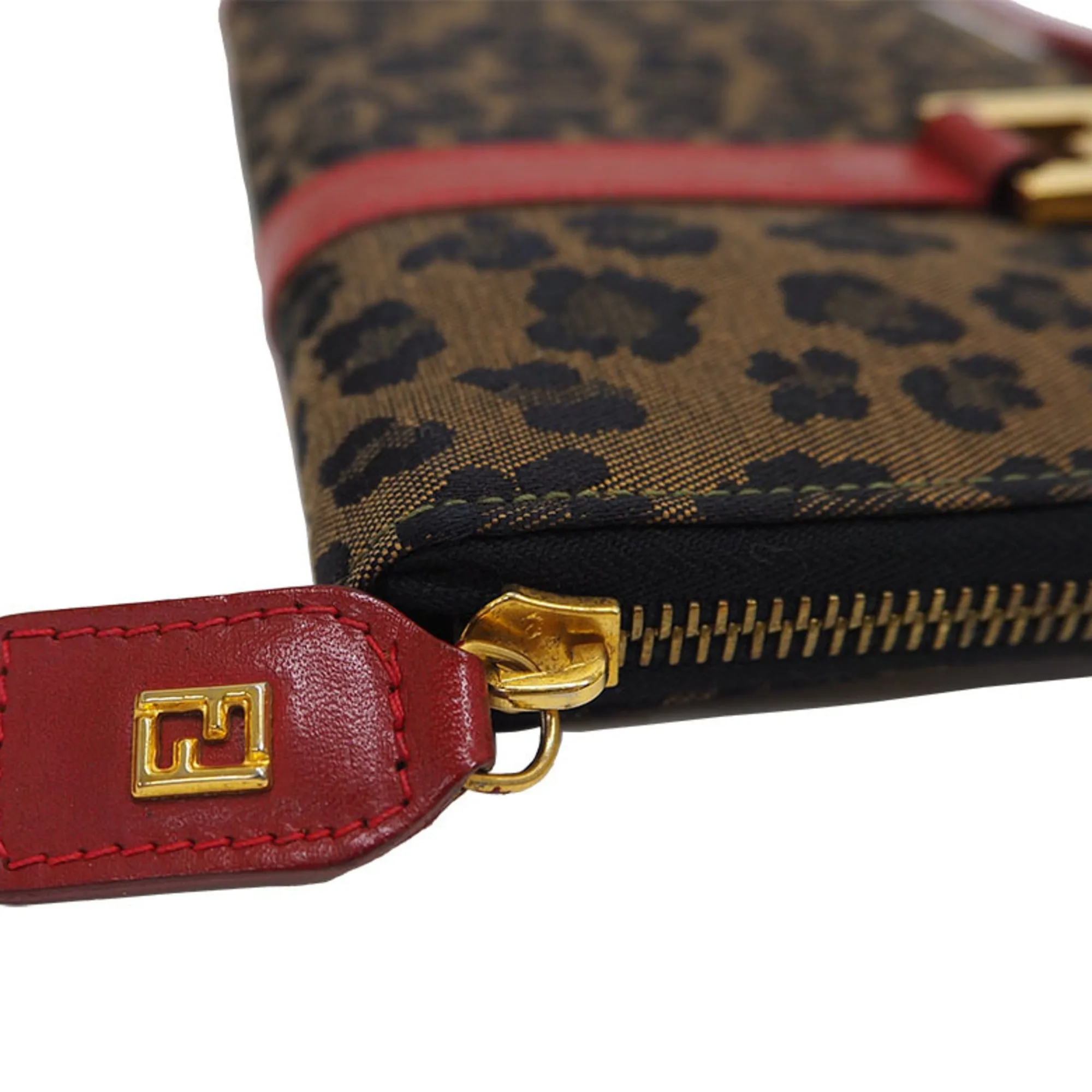 Fendi Leopard Travel Bag Brown