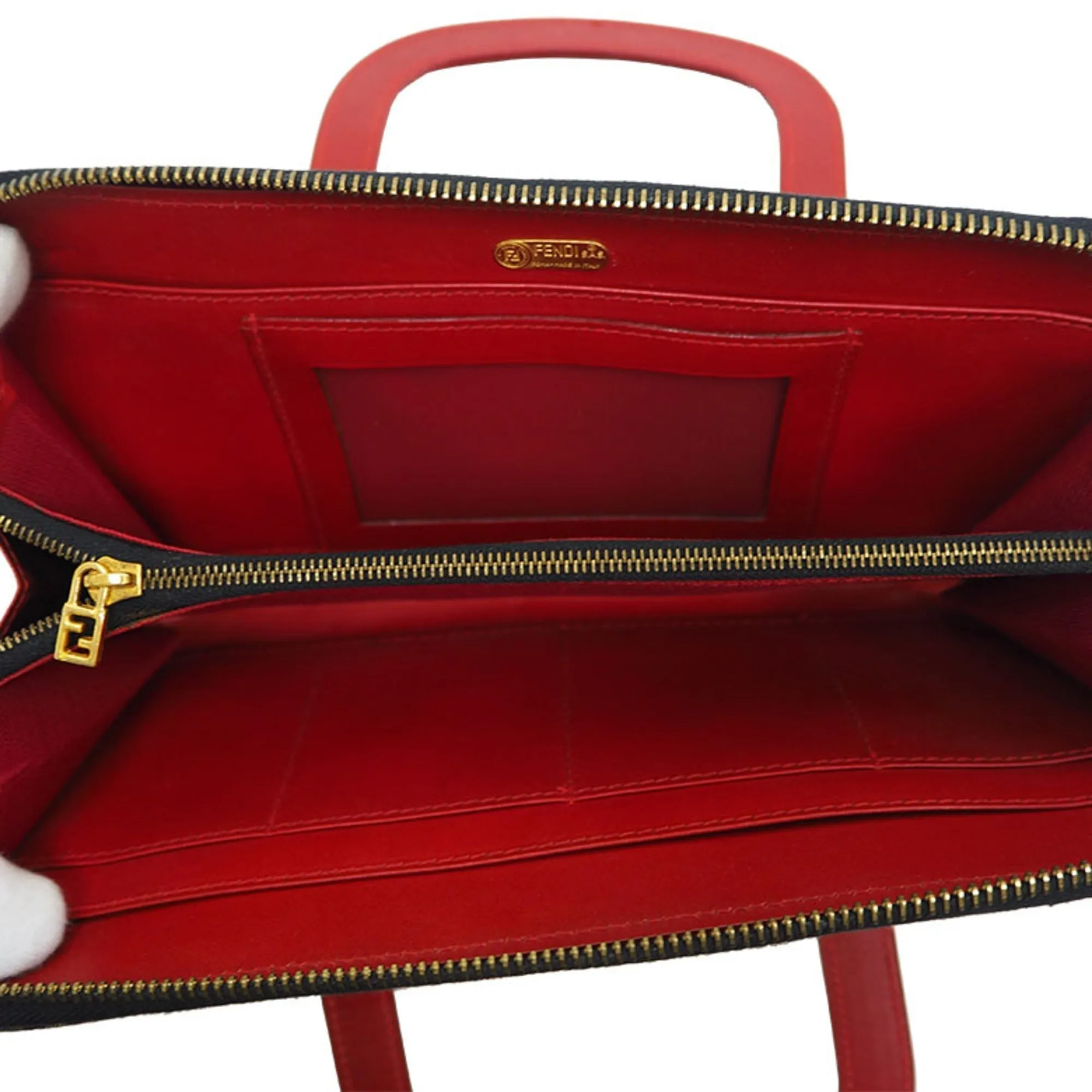 Fendi Leopard Travel Bag Brown