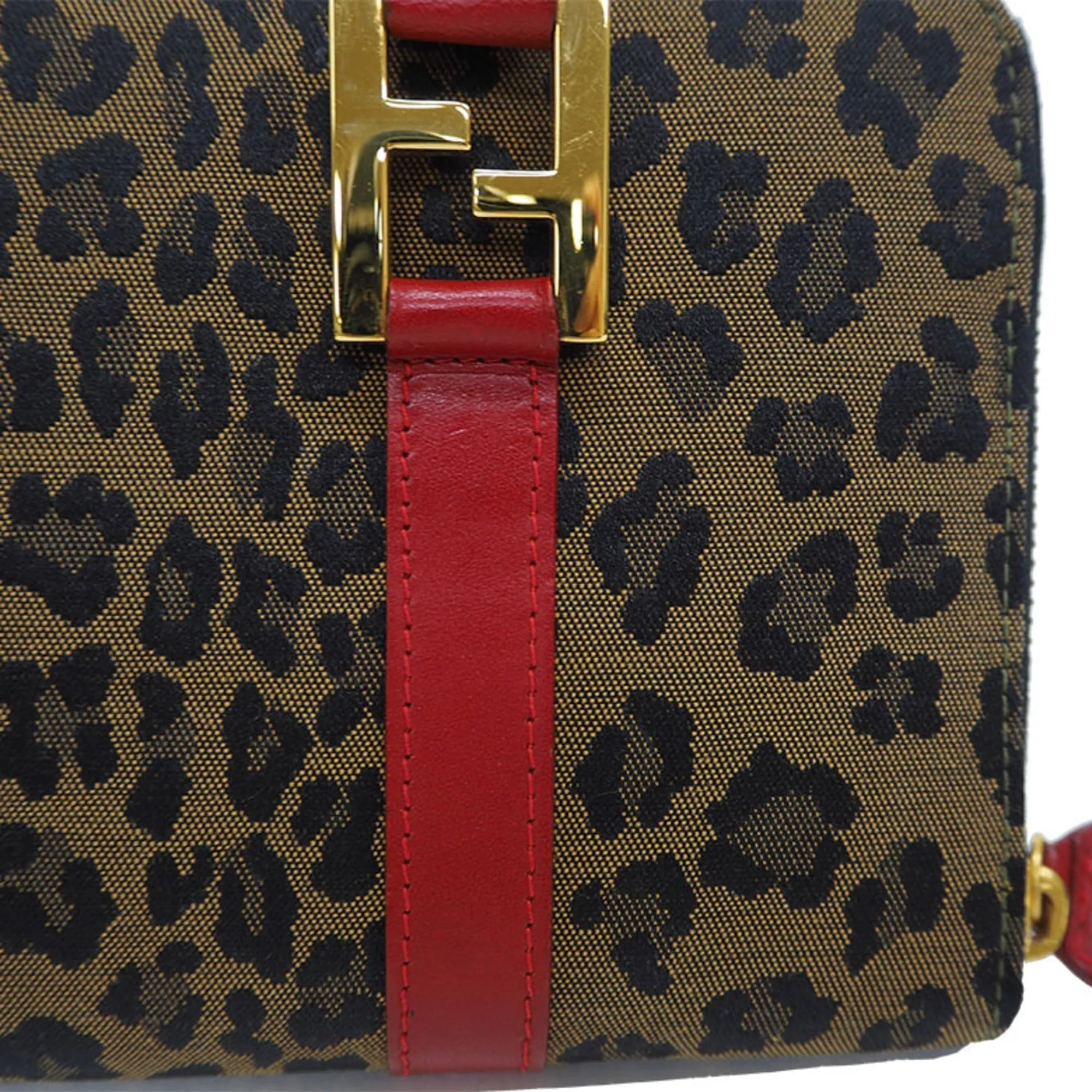 Fendi Leopard Travel Bag Brown