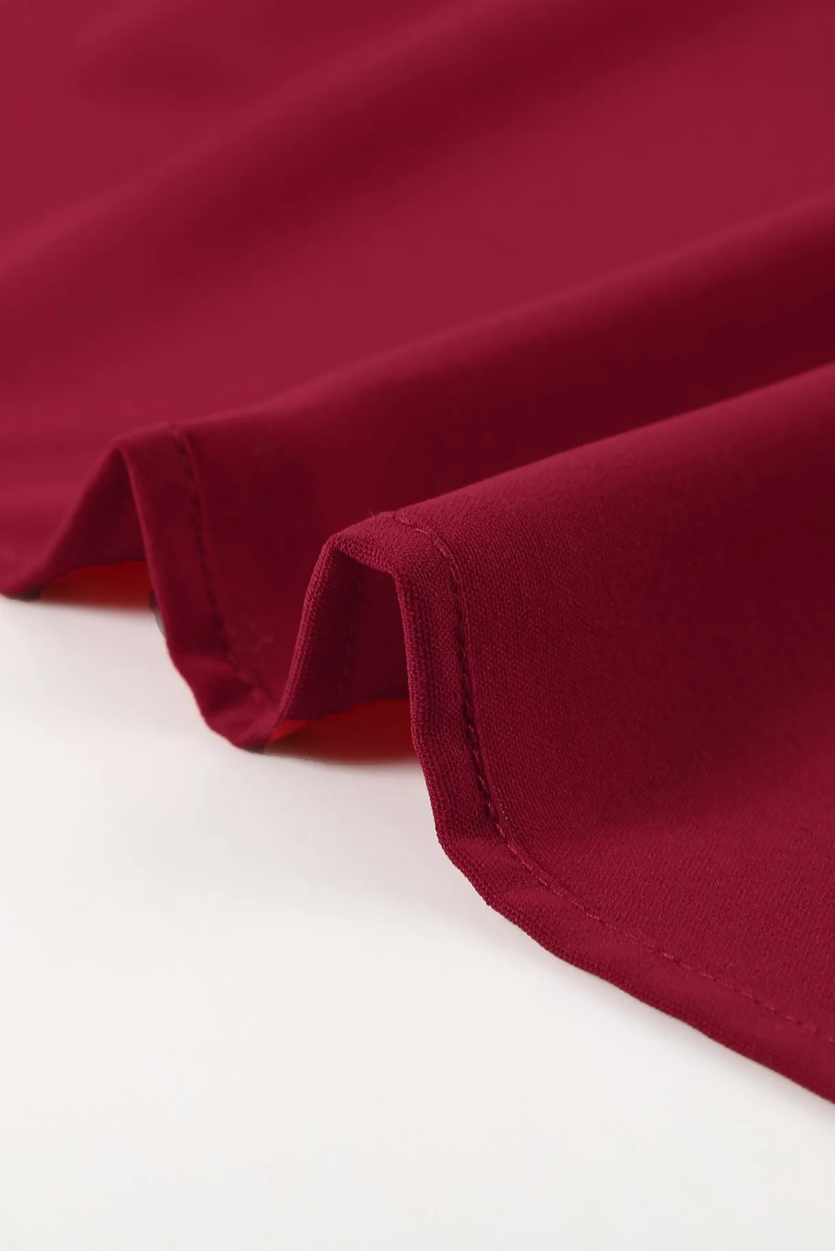 Fiery Red Chic High Low Kimono Top