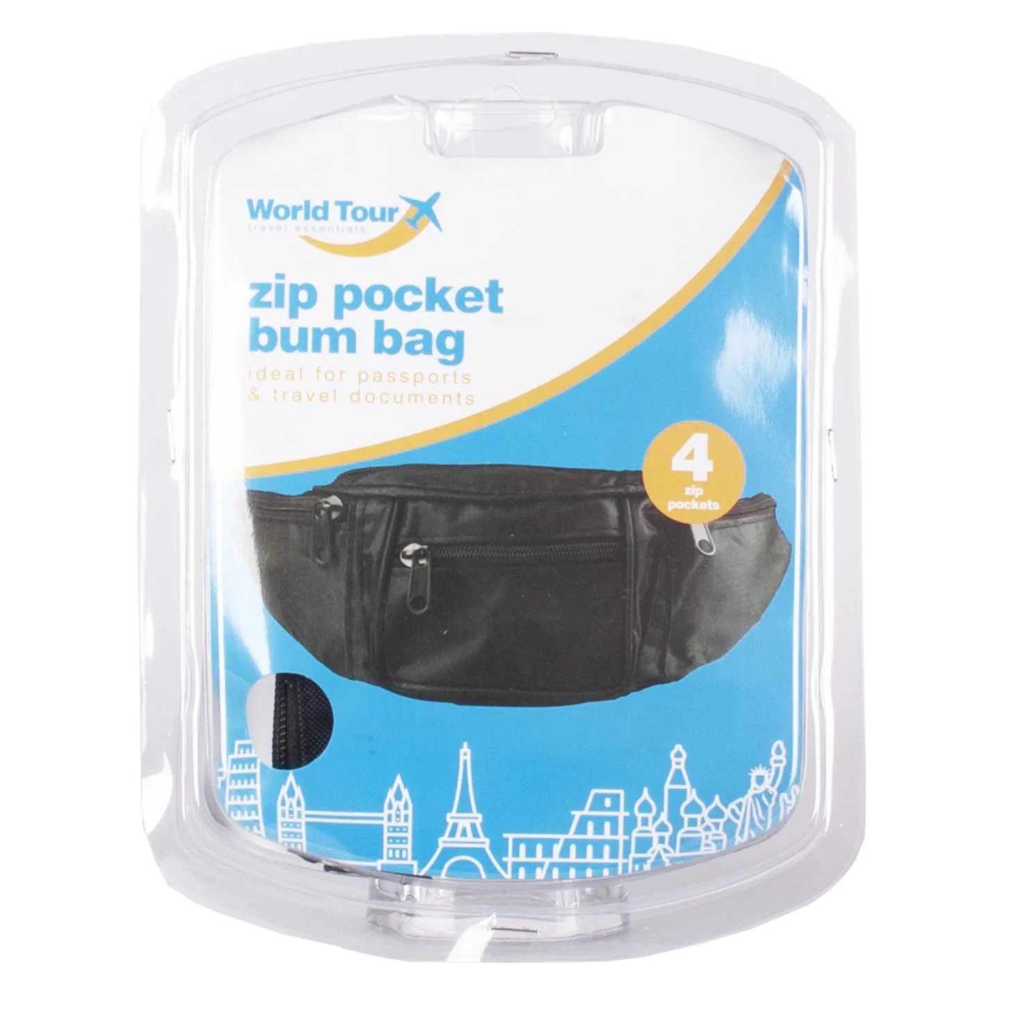 Four Zip Pocket Bum Bag