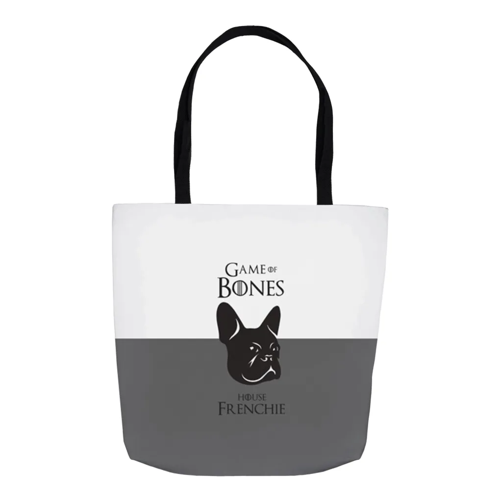 Game of Bones: House Frenchie Banner Tote Bag